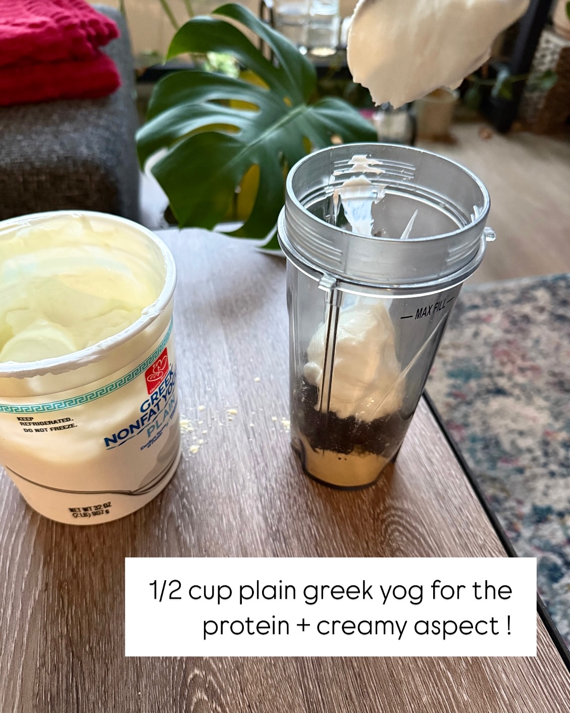 Blueberry Protein Post-Run Smoothie