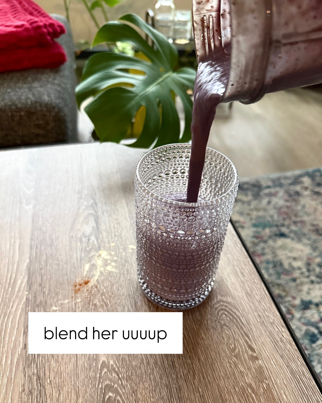 Blueberry Protein Post-Run Smoothie