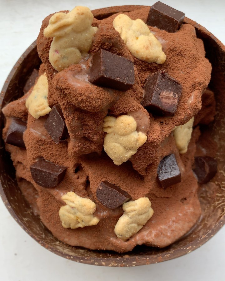 Frozen Chocolate Cookie Dough Mousse