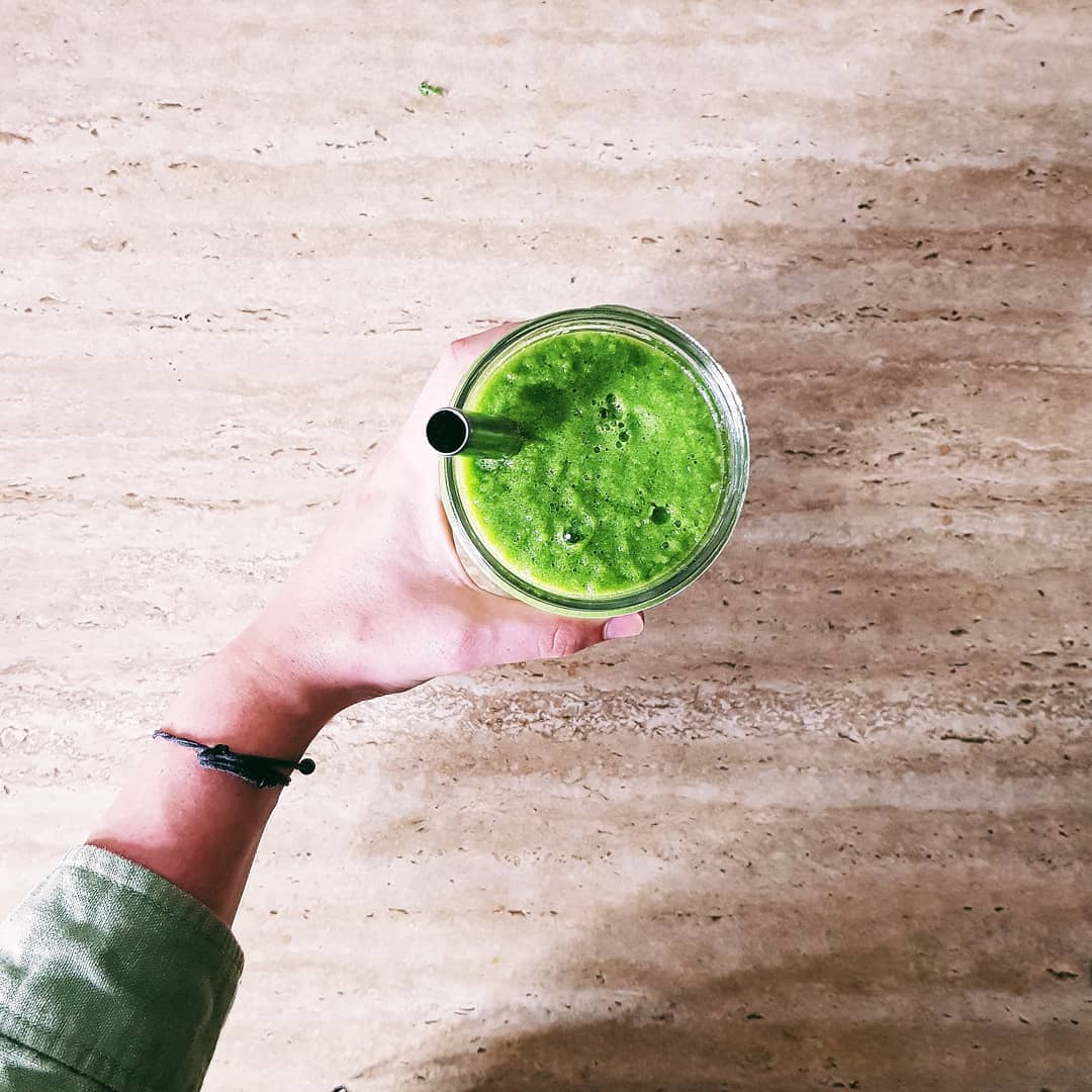Fresh Green Juice with Organic Veggies