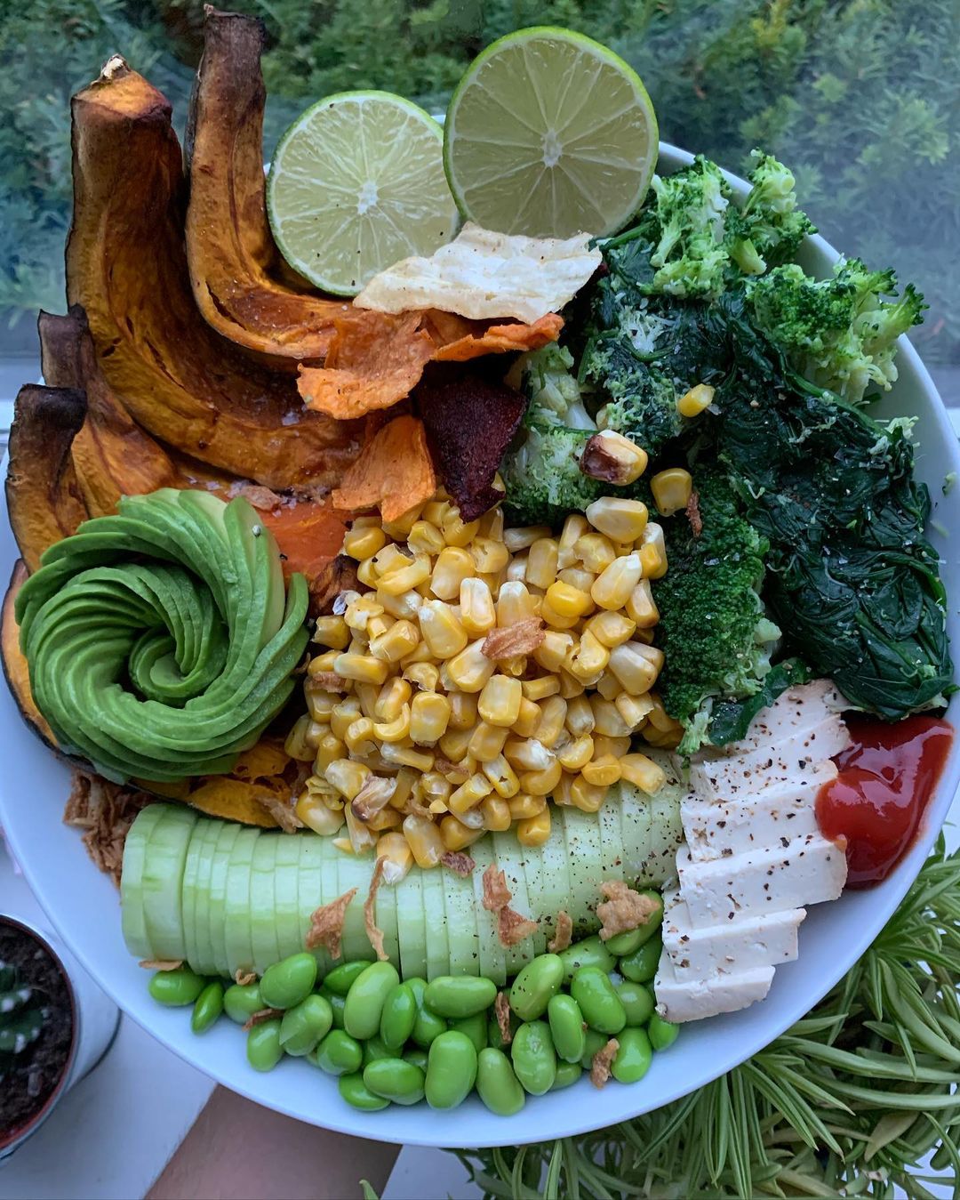 Vibrant Pumpkin Buddha Bowl Dish