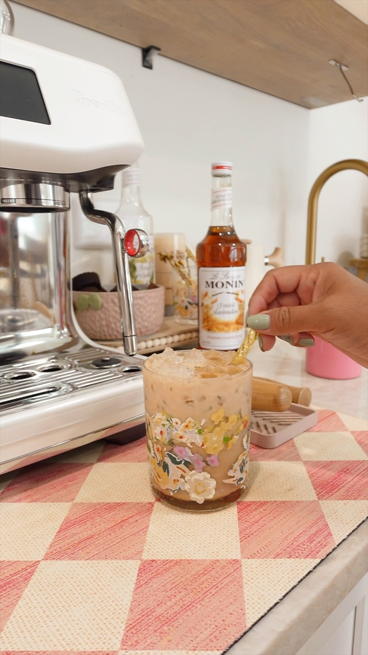 Iced Latte with Toasted Marshmallow Syrup