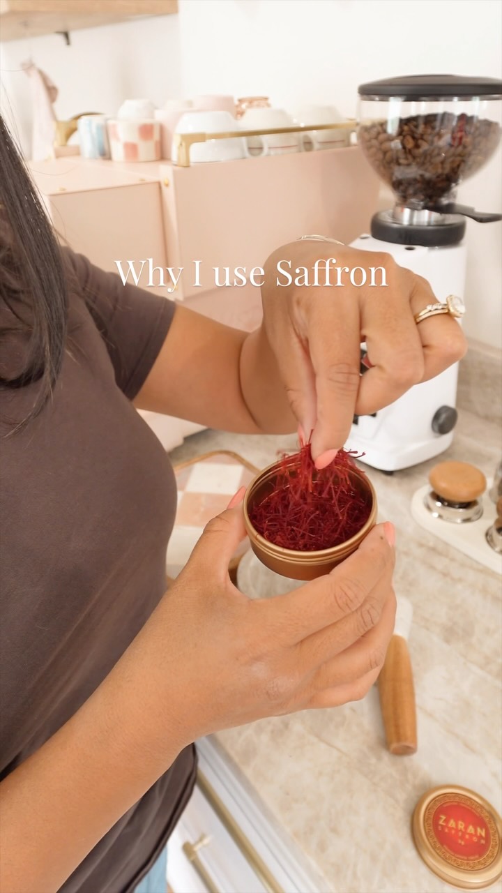 Saffron Infused Hot Milk Latte