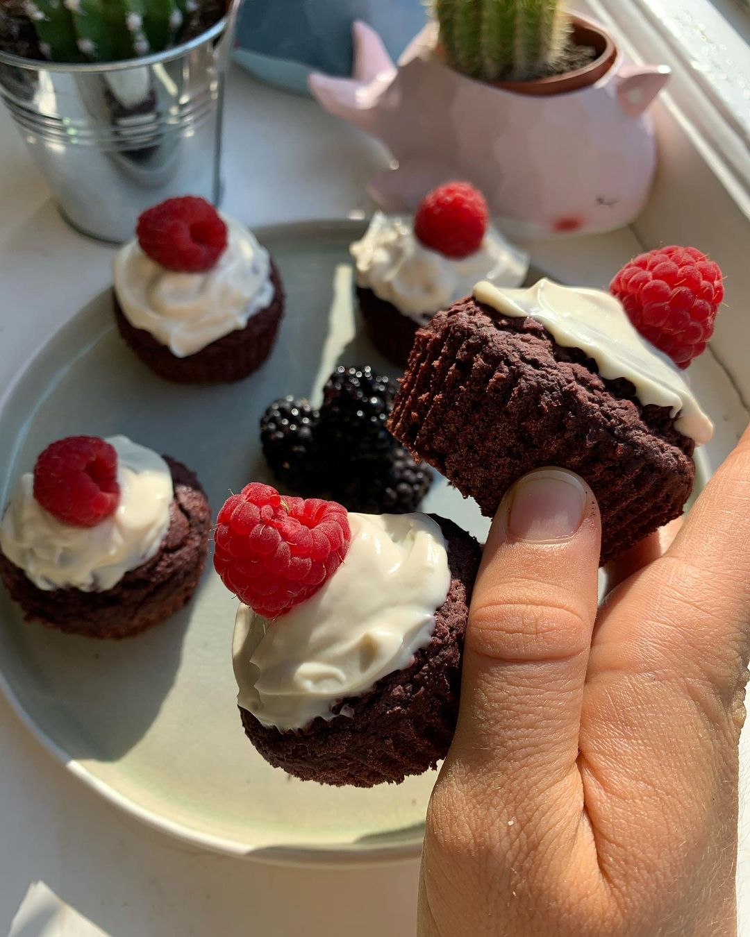 Vegan Red Velvet Breakfast Cupcakes