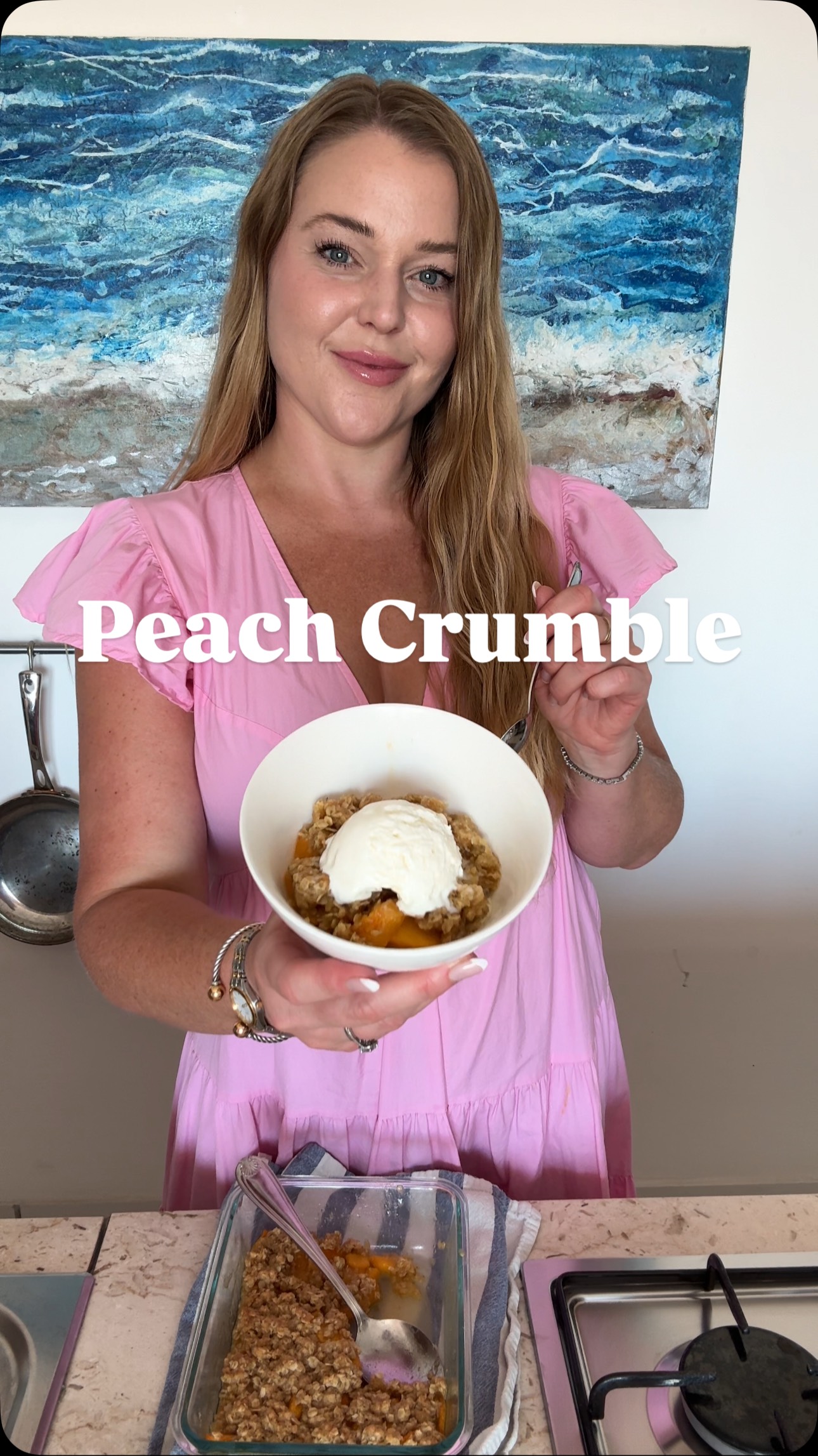 Easy 10-Minute Peach Crumble