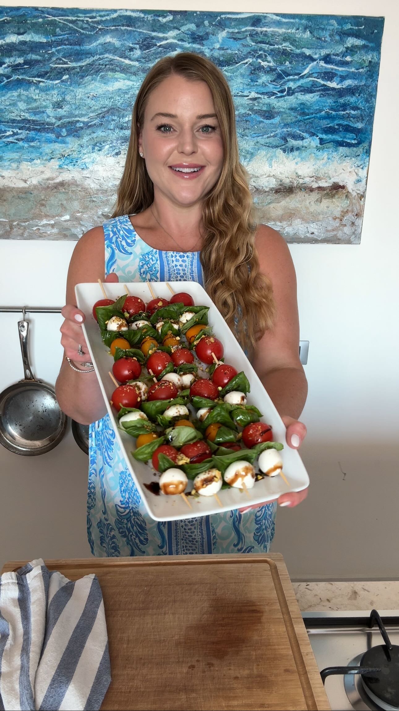 Caprese Tomato Mozzarella Skewers