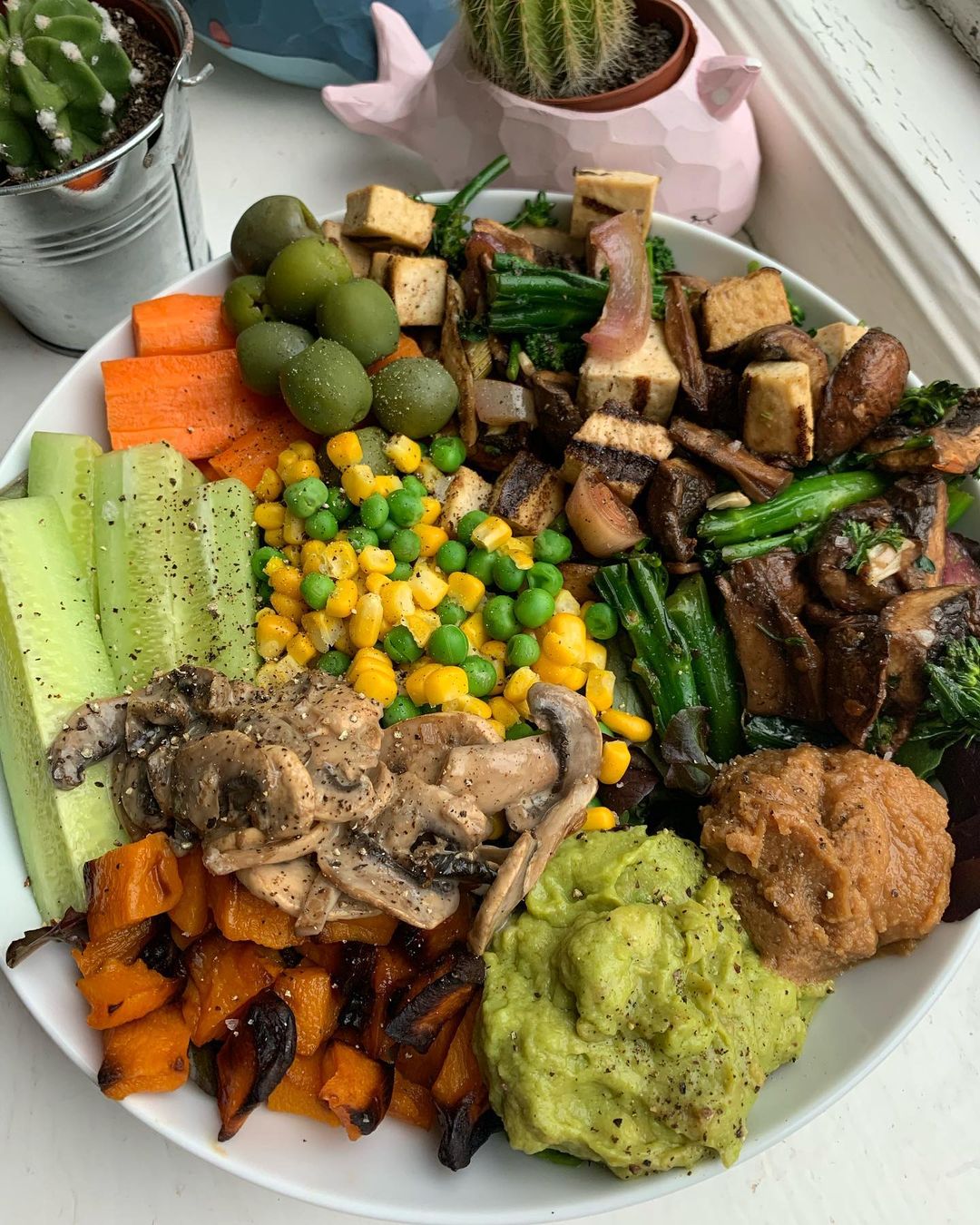 Vegan Veggie Nourish Bowl Meal