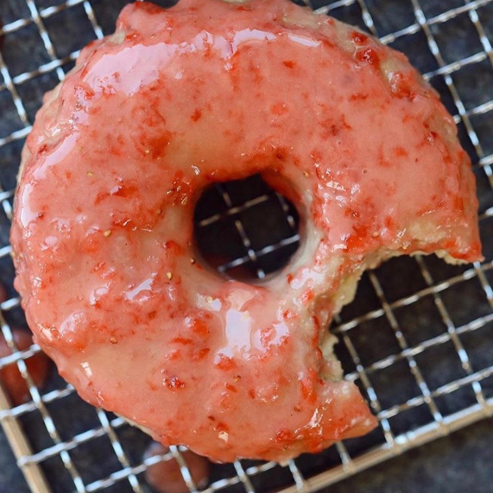 Baked Gluten-Free Raspberry Donuts
