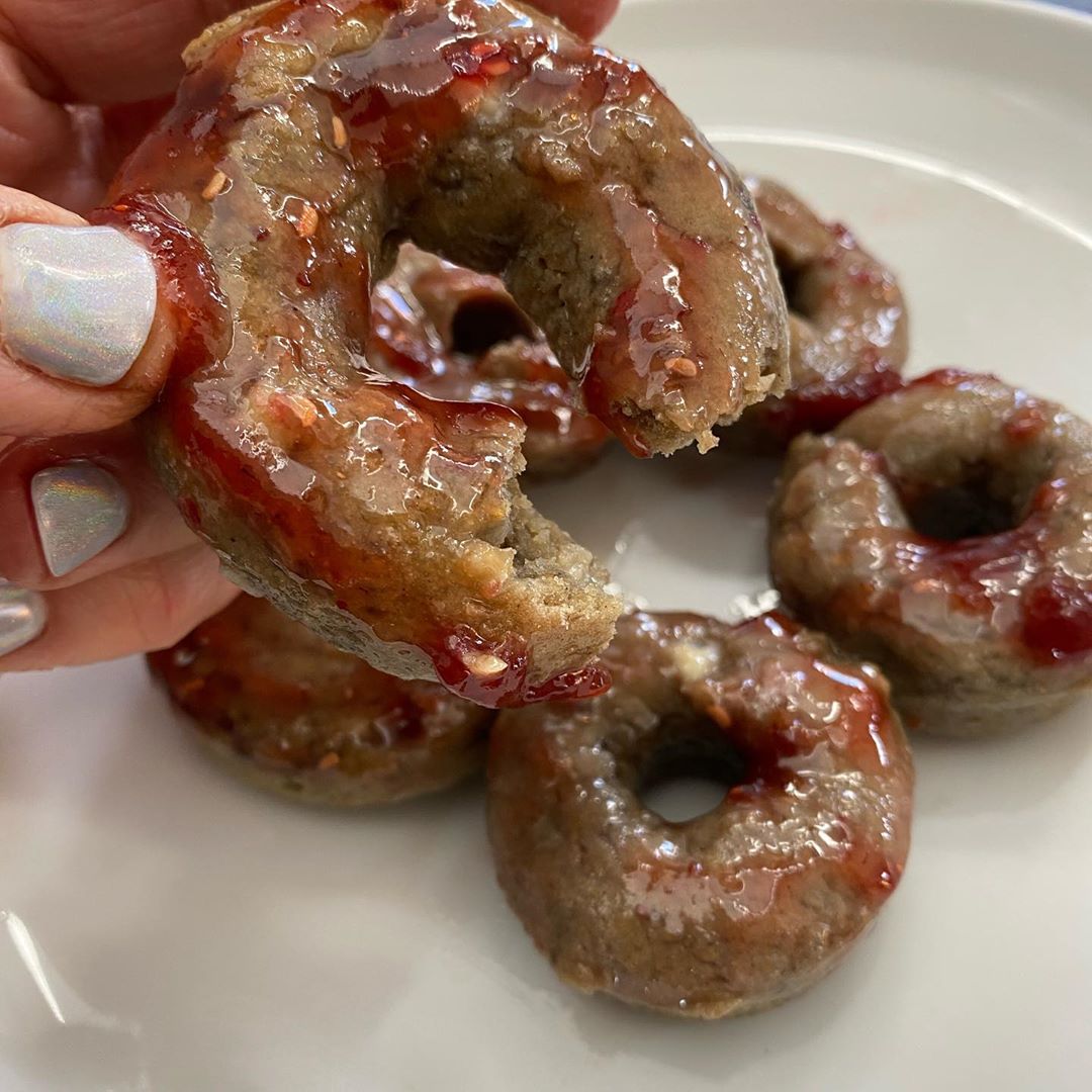 Baked Gluten-Free Raspberry Donuts