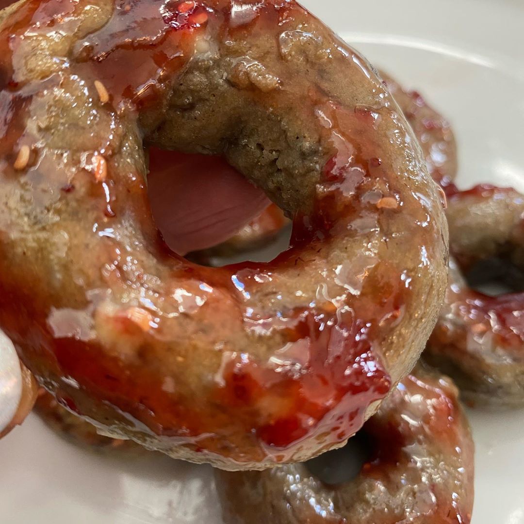Baked Gluten-Free Raspberry Donuts