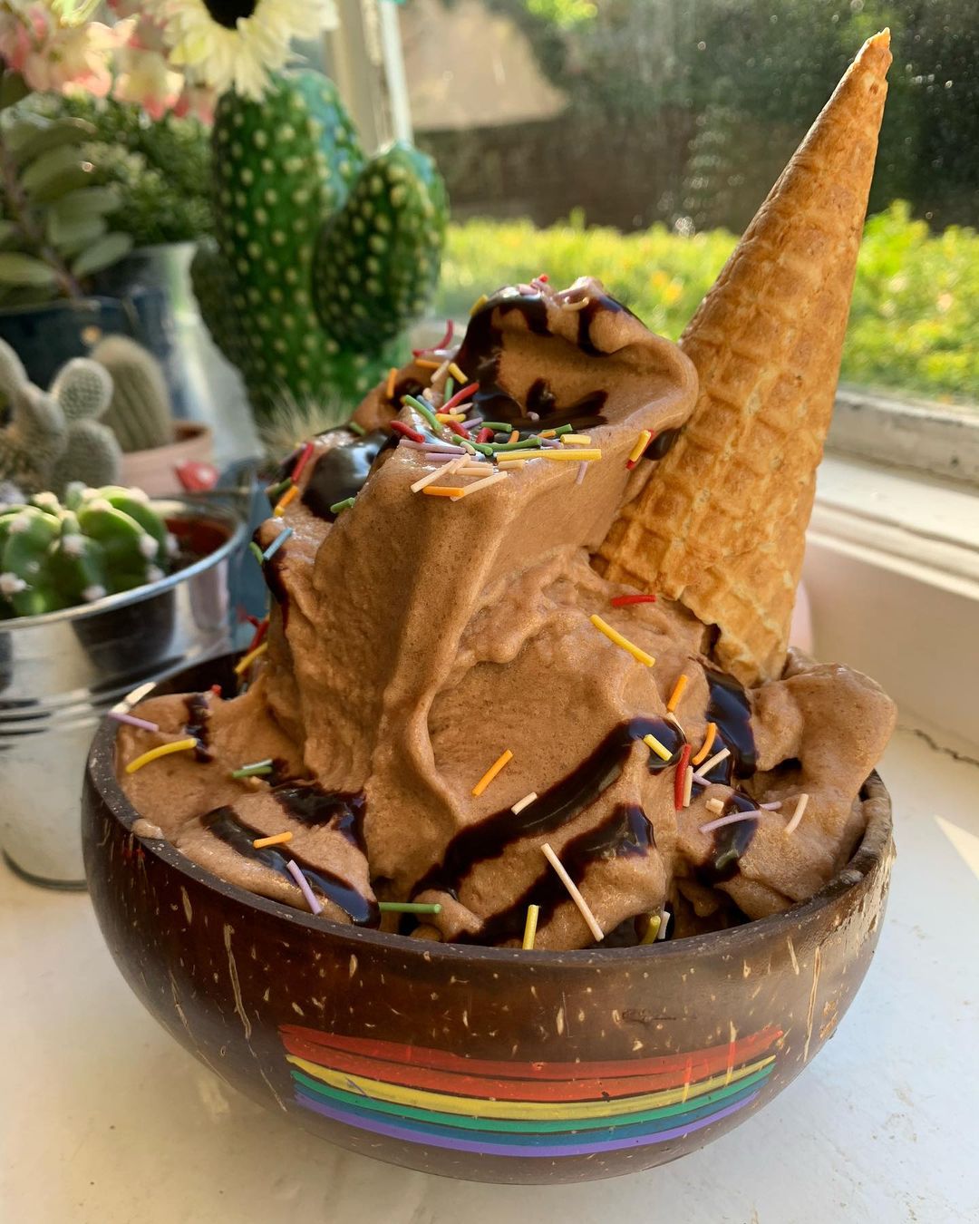 Mocha Nice Cream Sundae