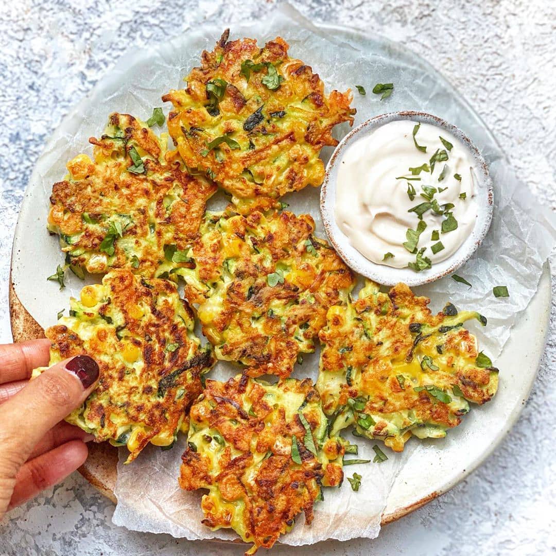 Zucchini and Corn Fritters