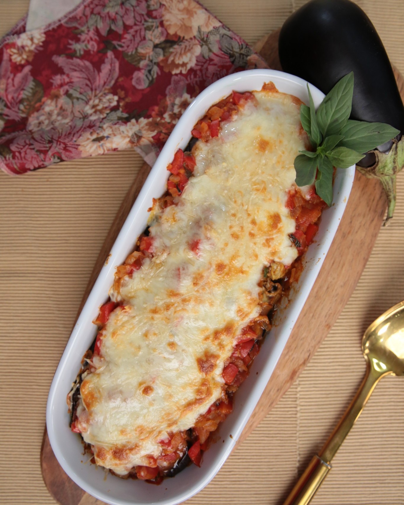 Eggplant Casserole with Cheese