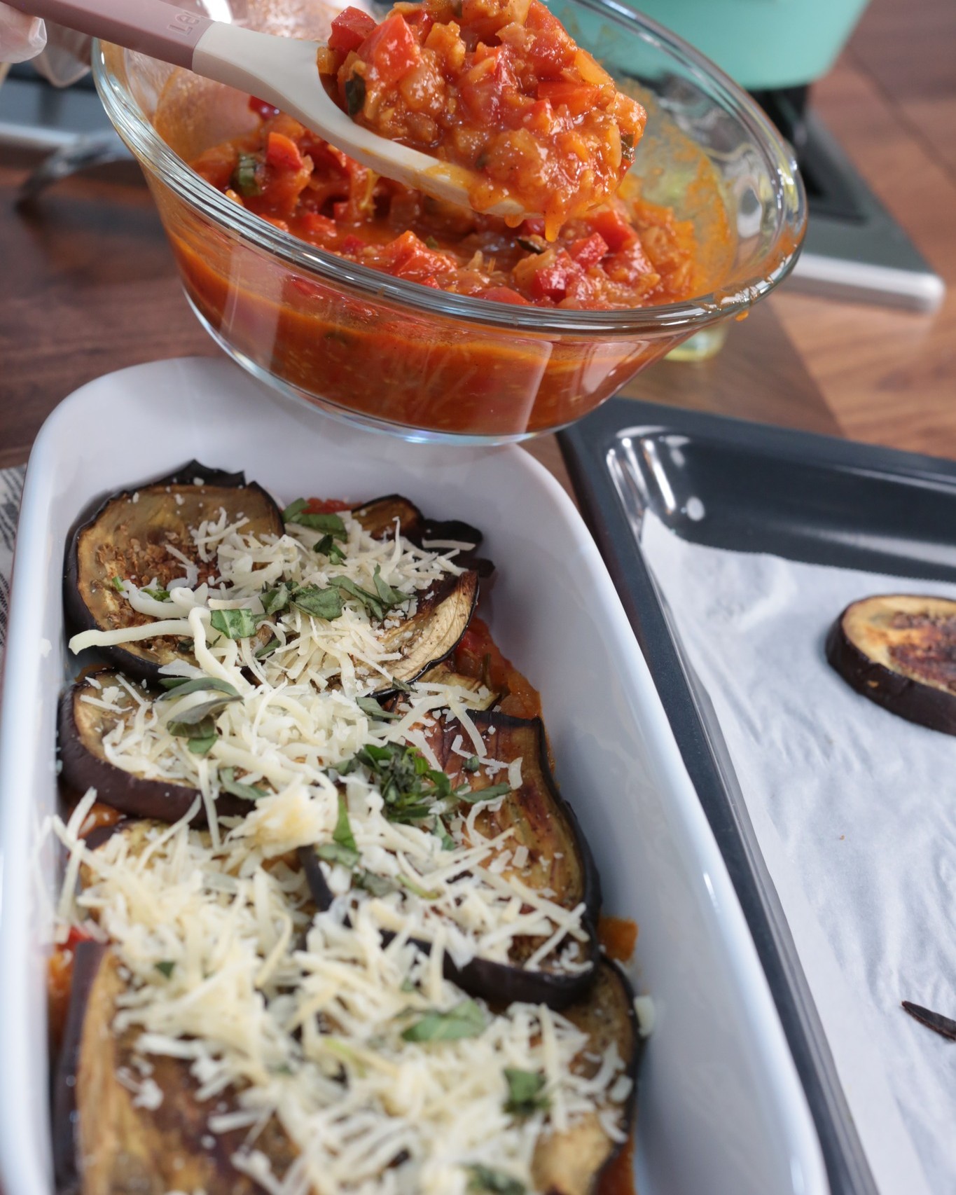 Eggplant Casserole with Cheese