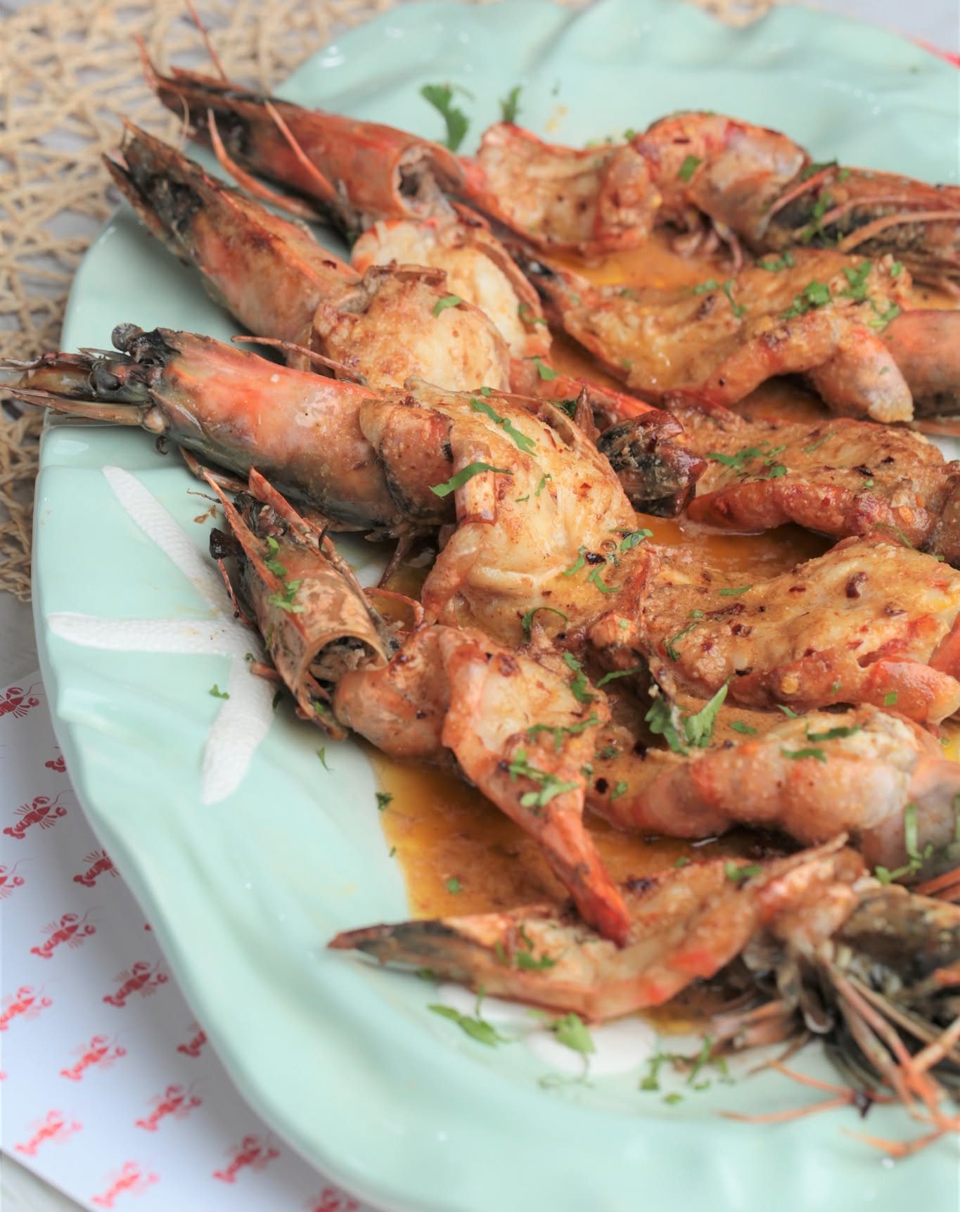 Pan-Fried Marinated Garlic Shrimp