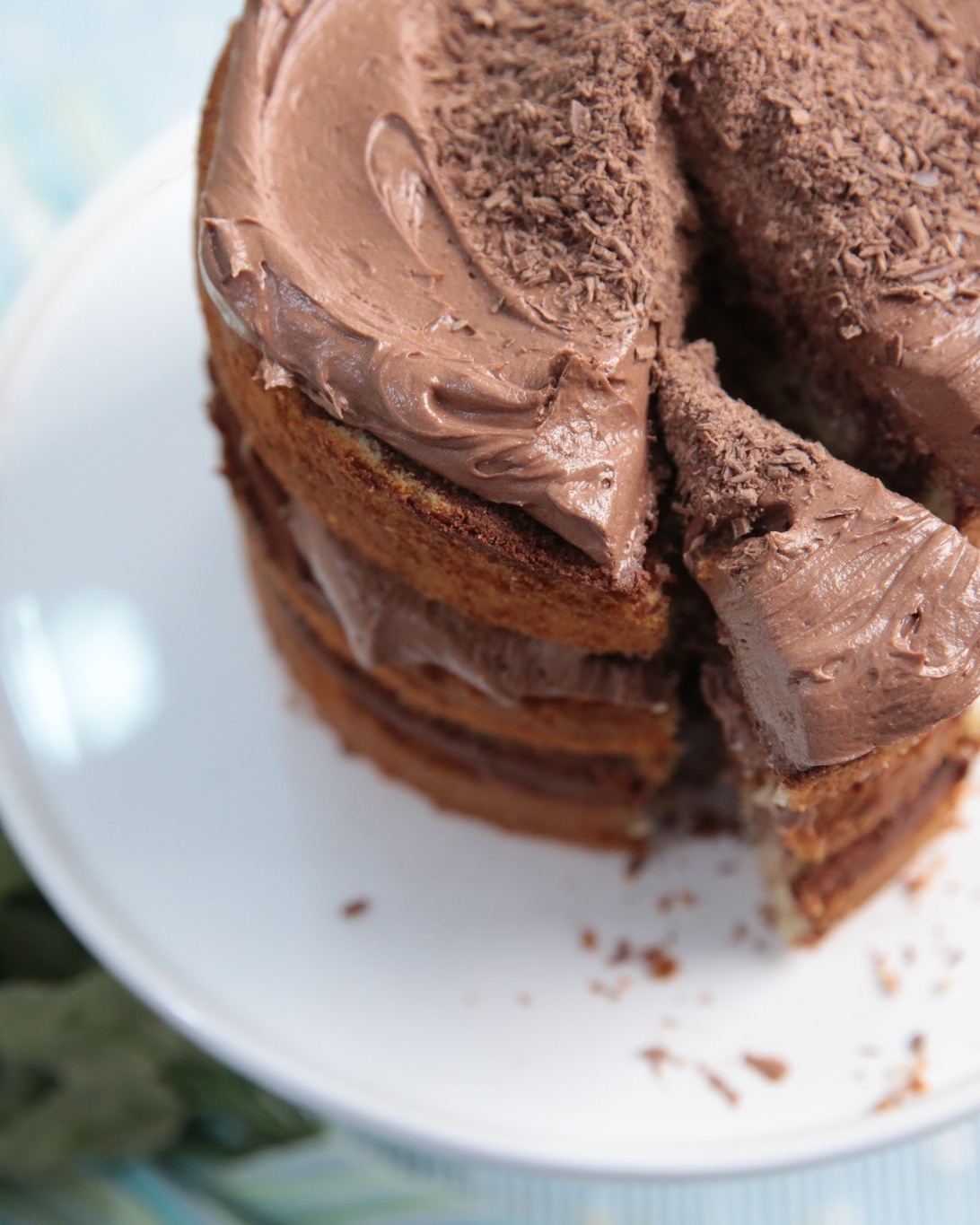 Classic Marble Cake with Cream Frosting