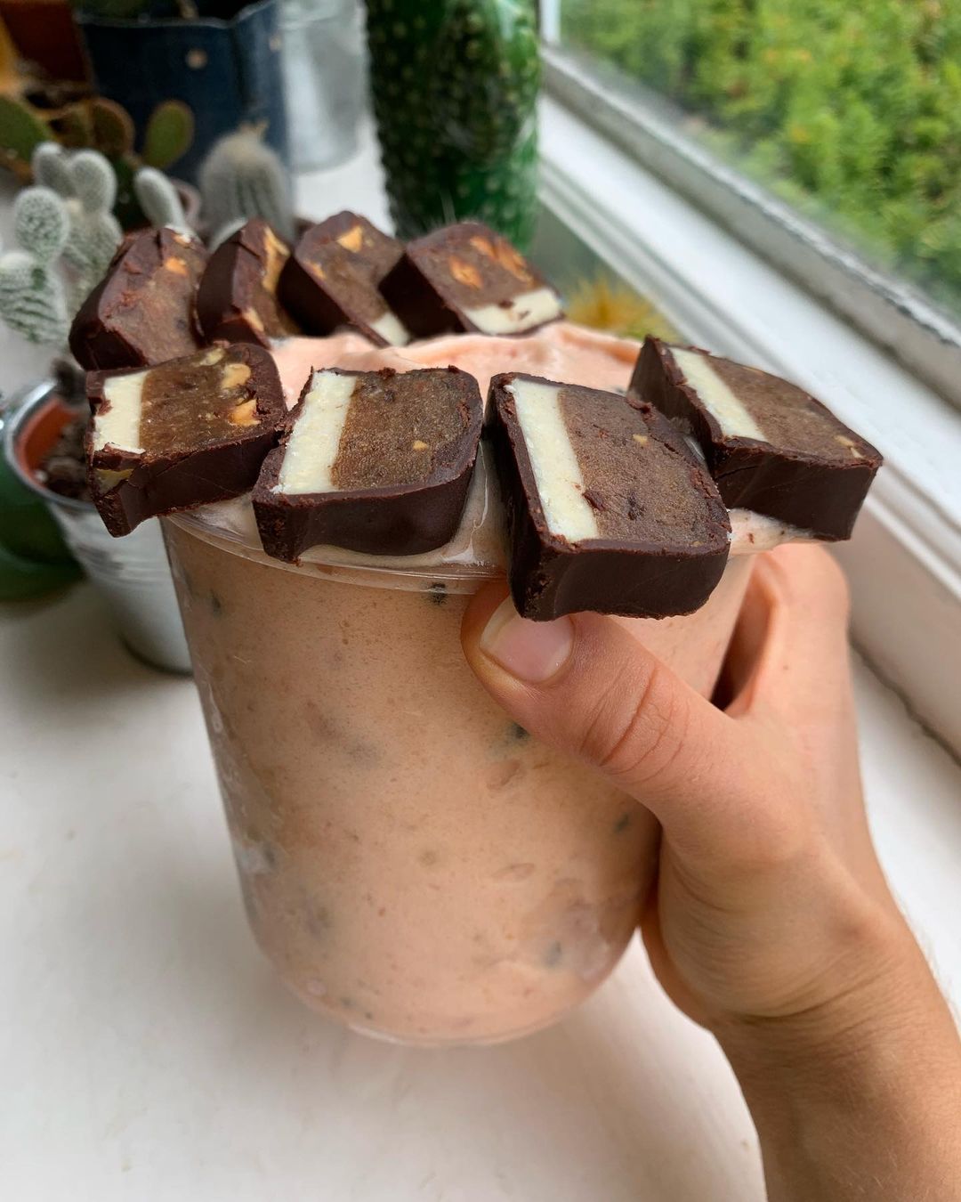 Watermelon Snickers Nice Cream Dessert