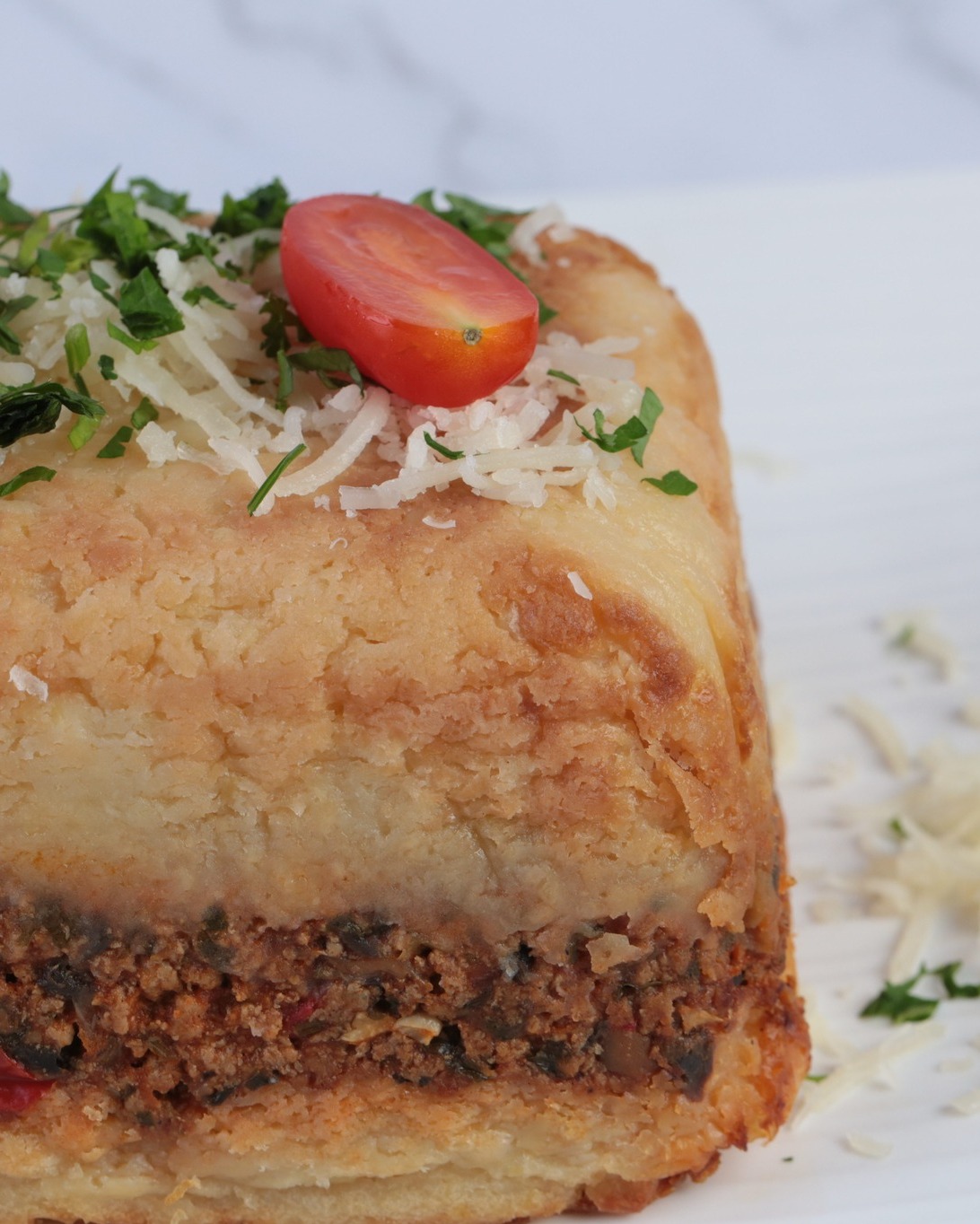 Baked Potato and Meat Casserole