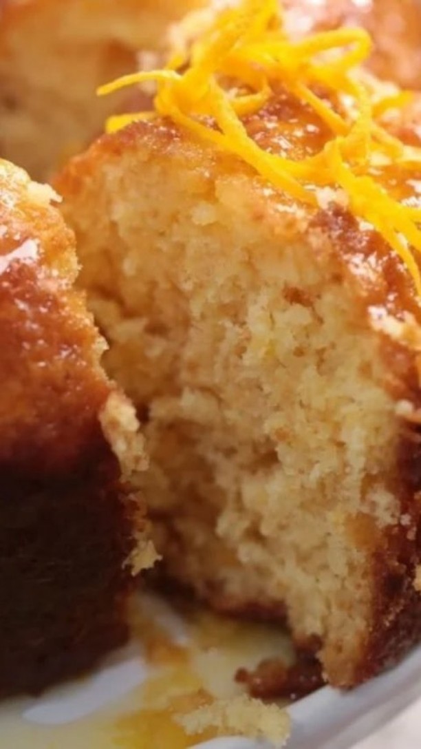 Orange Peel Cake with Sauce