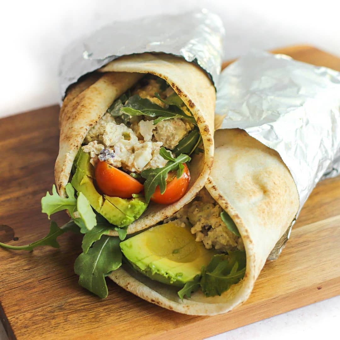 Tofu Egg Salad Wraps