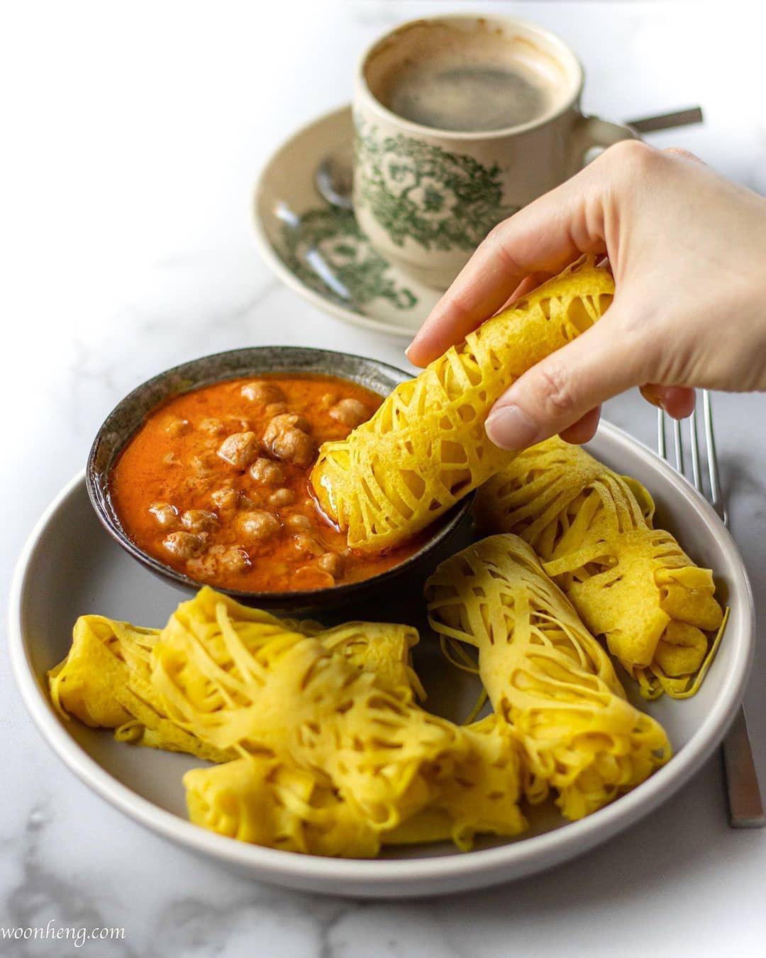 Delicious Roti Jala Net Crepes
