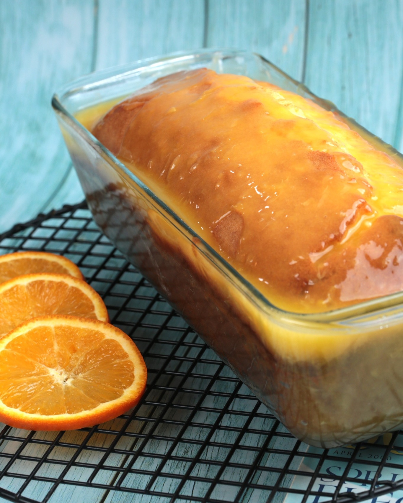 Lemon and Orange Zest Cake with Orange Sauce