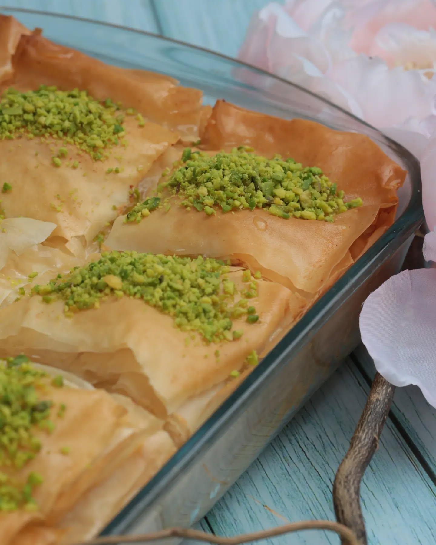 Baked Semolina Pie with Phyllo
