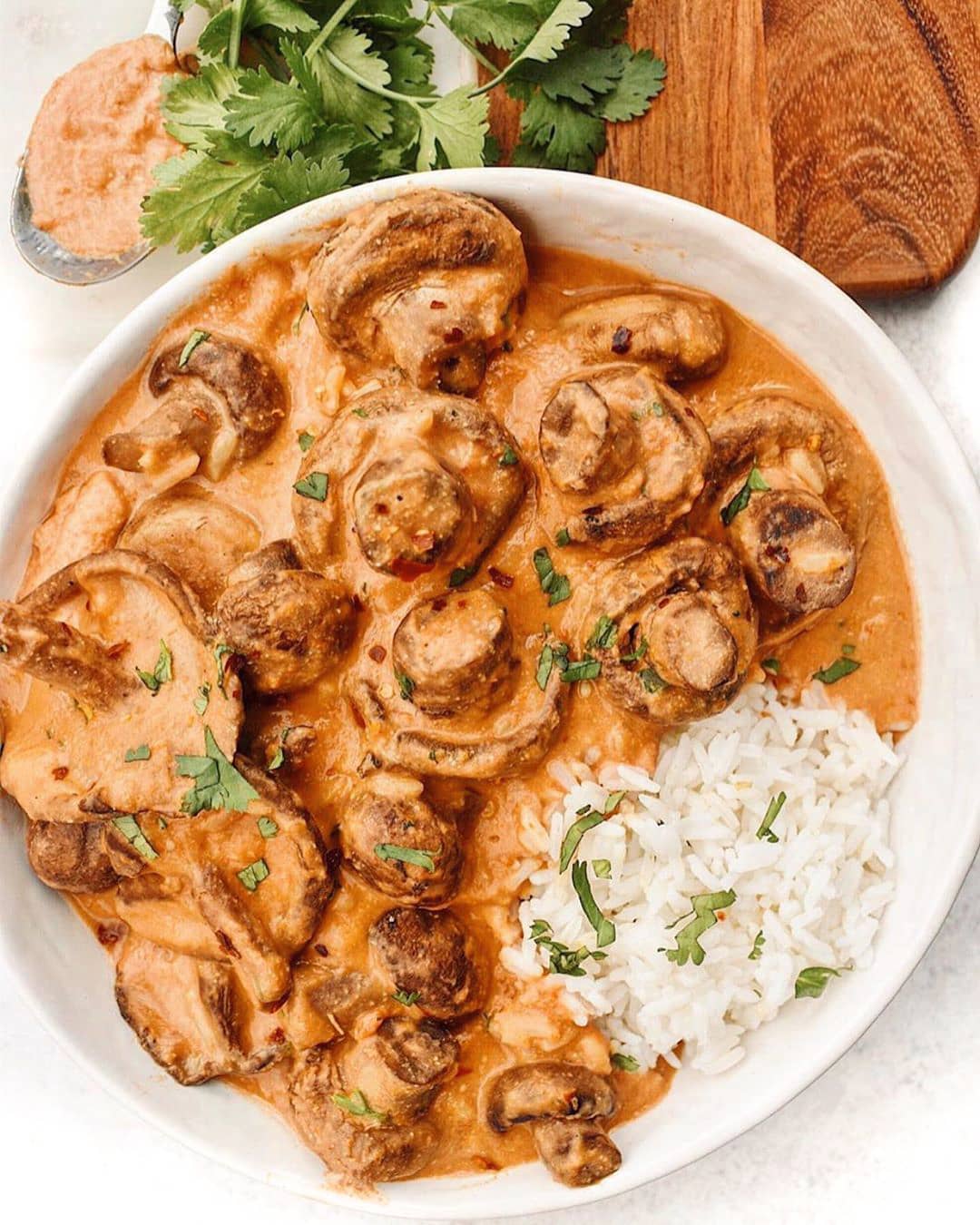 Sun Dried Tomato Creamed Mushrooms