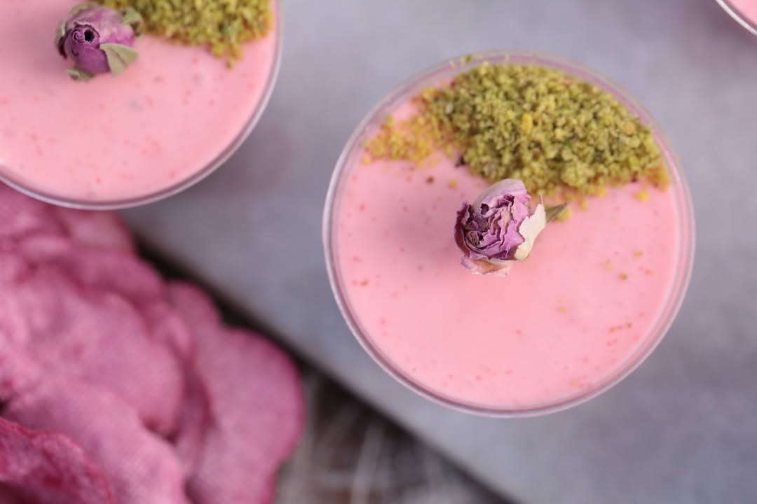Pink Strawberry Jelly Cups