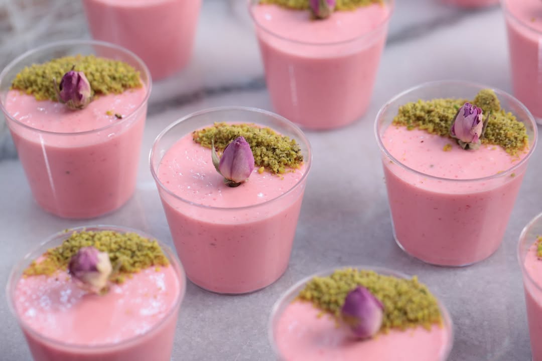 Pink Strawberry Jelly Cups