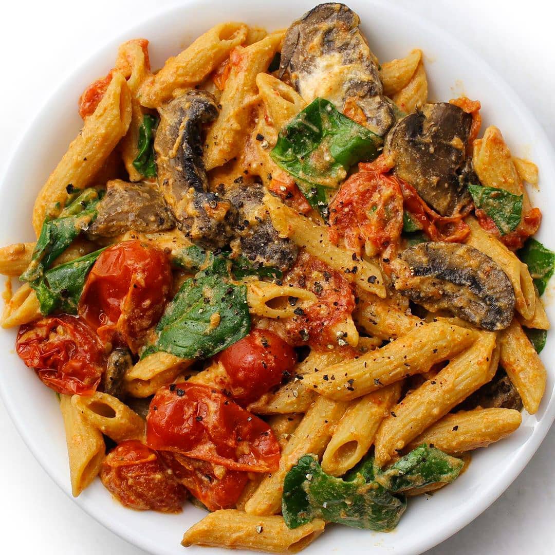 Chickpea Penne with Tomato Ricotta