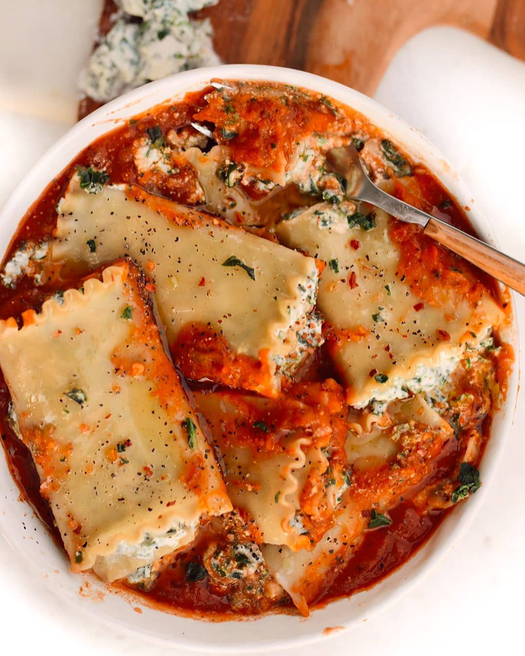 Vegan Lasagna Ricotta Roll-Ups