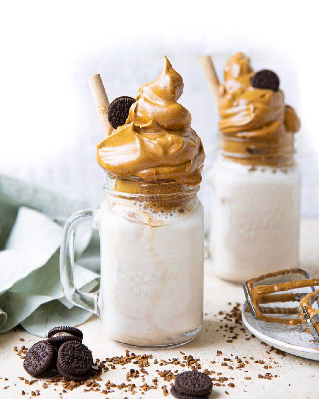 Whipped Dalgona Coffee with Creamy Foam