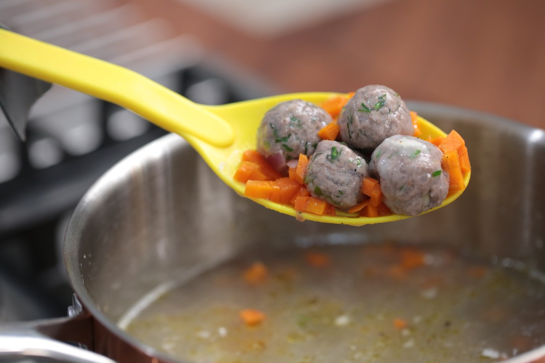 Traditional Kofta Meatball Soup