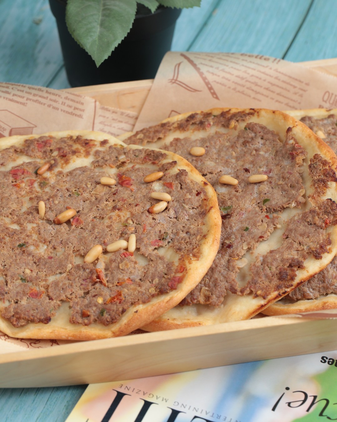 Arabic Spiced Meat Flatbread