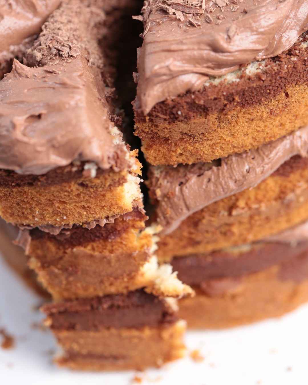 Marble Cake with Cream Frosting