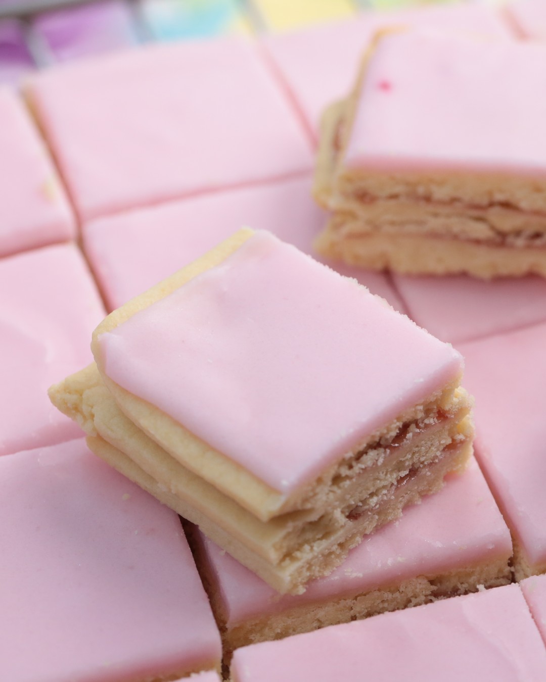 Layered Alexander Cake with Jam and Glaze