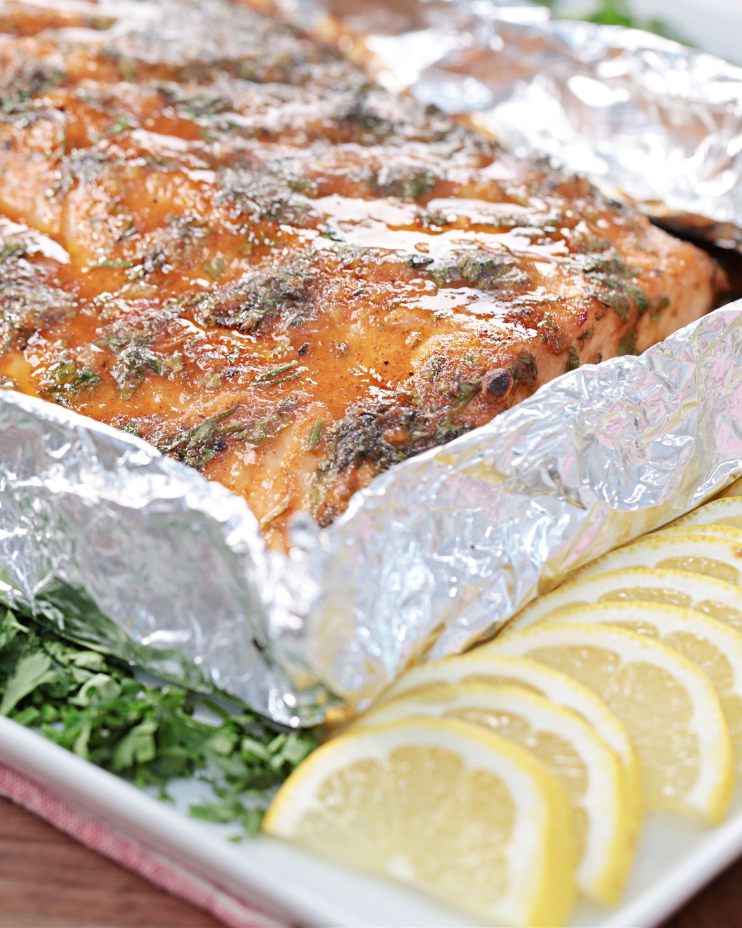 Honey and Garlic Baked Salmon