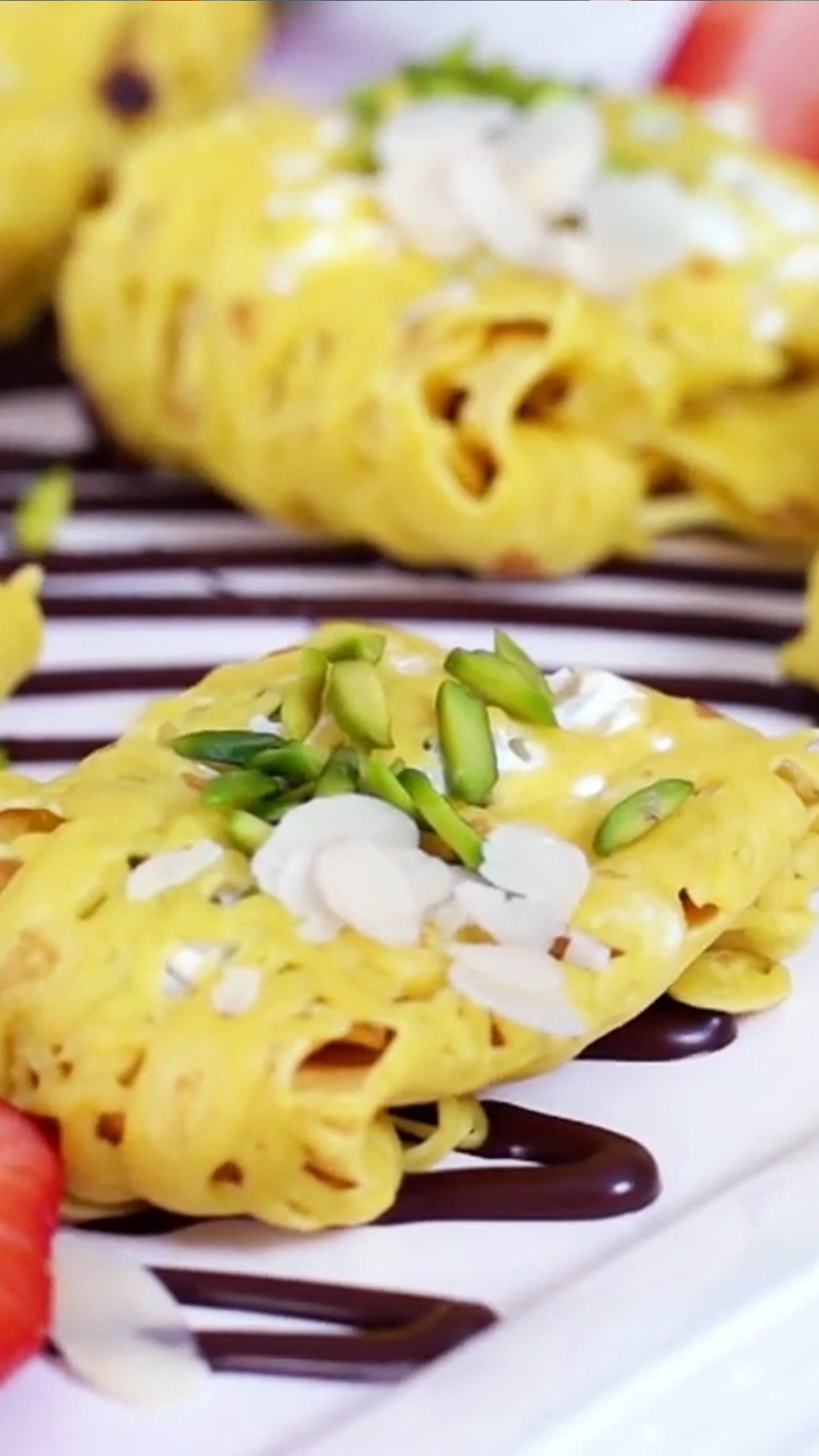 Stuffed Crepes with Nuts and Syrup