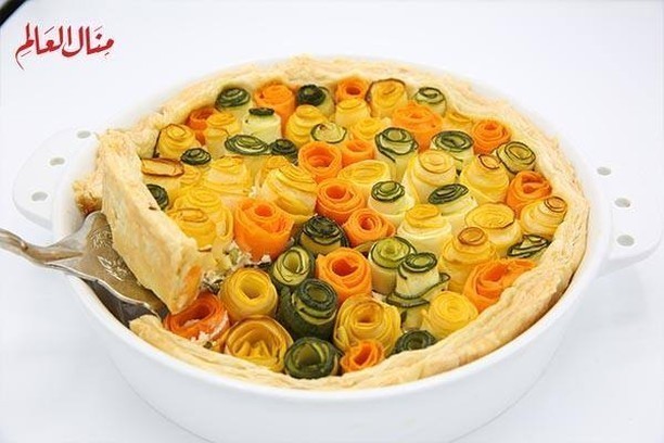 Savory Vegetable Rose Tart