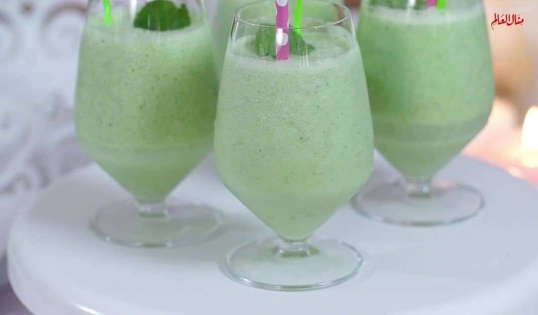 Fresh Cucumber Yogurt Mint Drink
