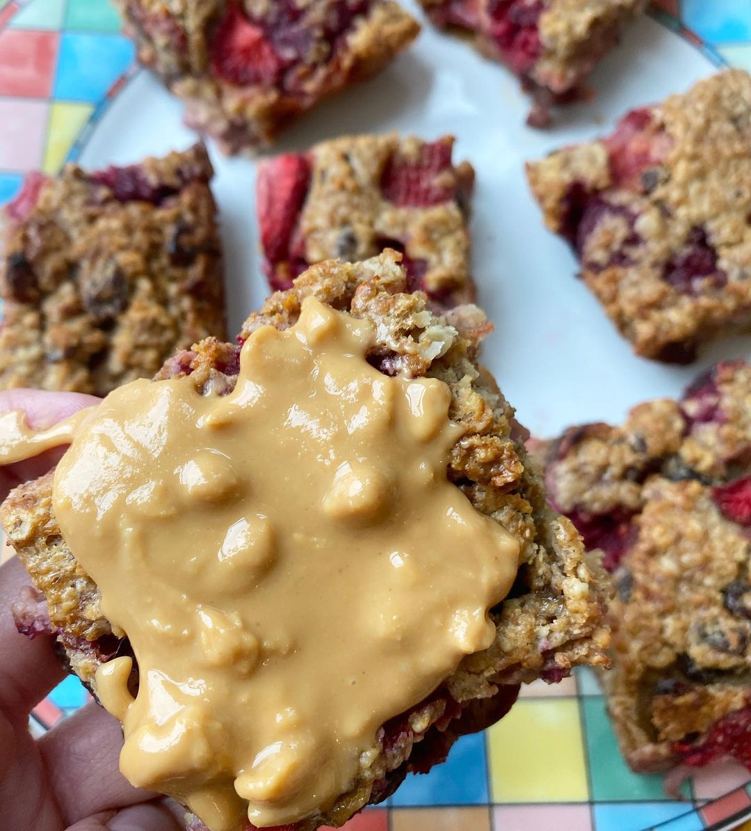 Berry and Banana Oat Bars