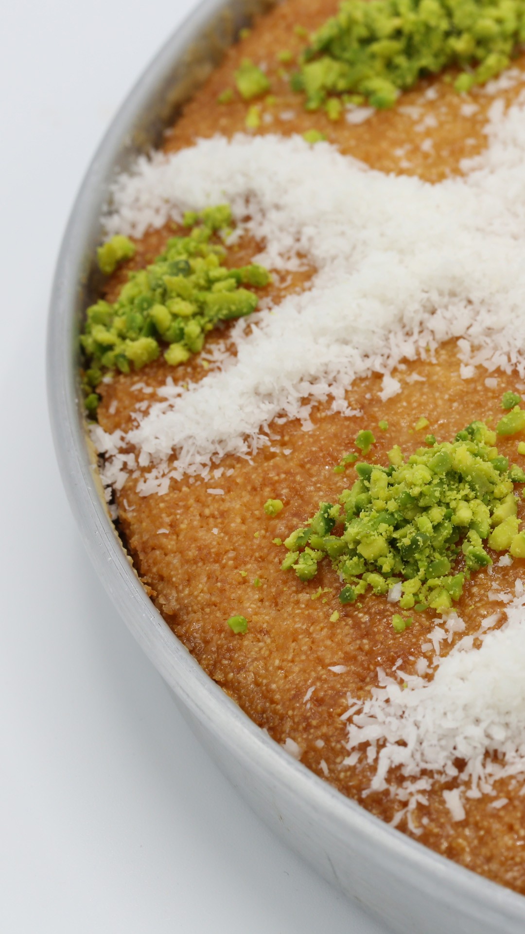 Traditional Arabic Basbousa Dessert