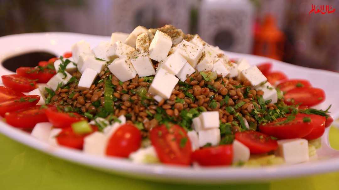 Easy Brown Lentil Salad Dish