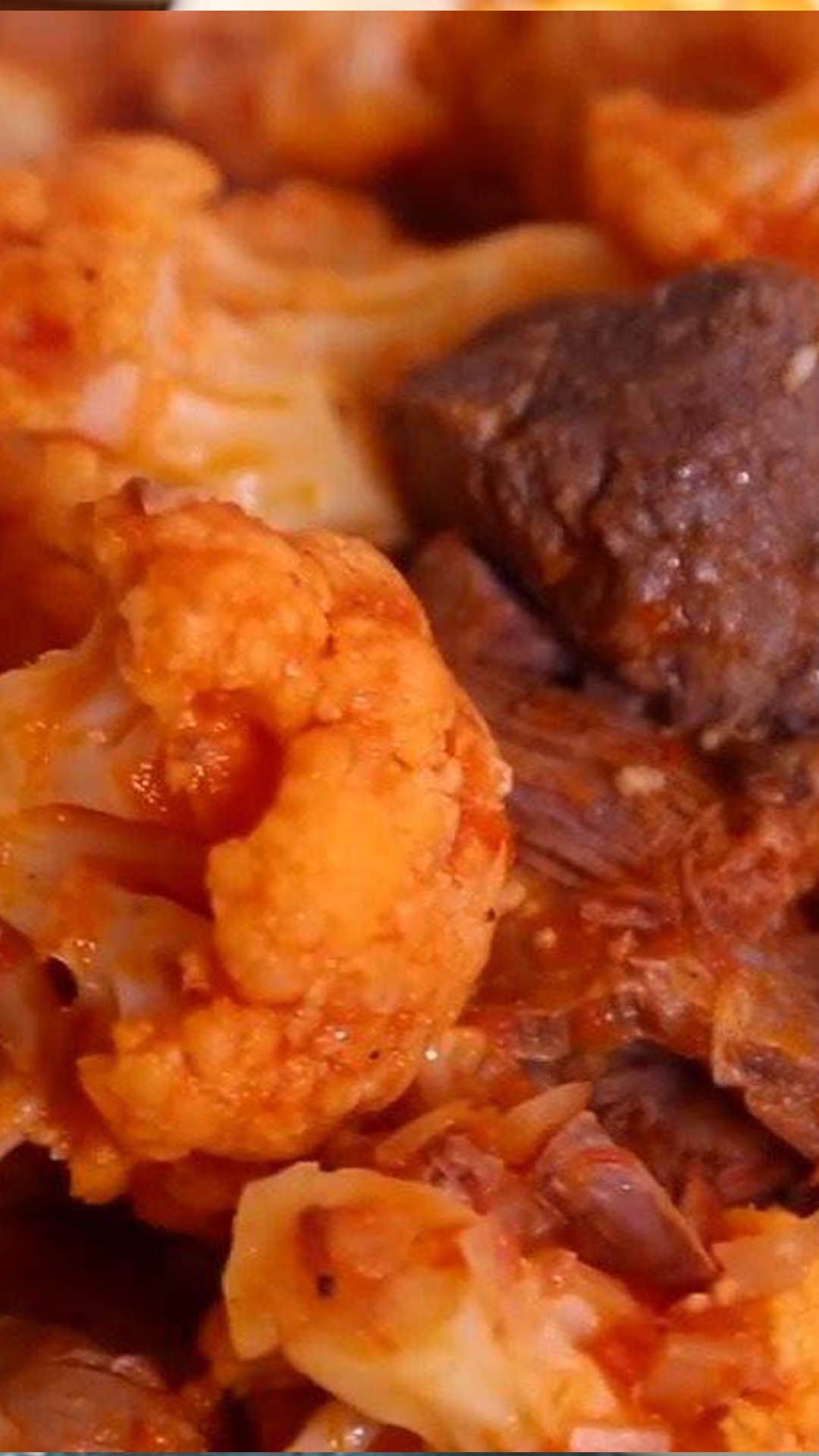 Spiced Cauliflower and Meat Stew
