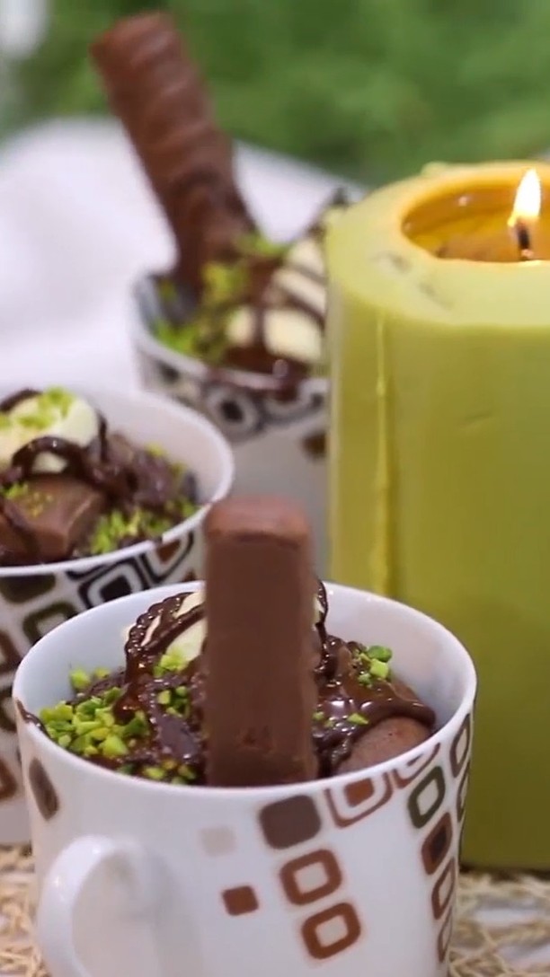 Steamed Chocolate Cake in Teacups