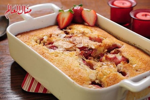 Peach and Strawberry Cobbler