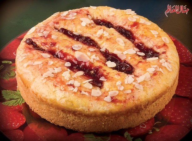 Strawberry Jam Filled Pie