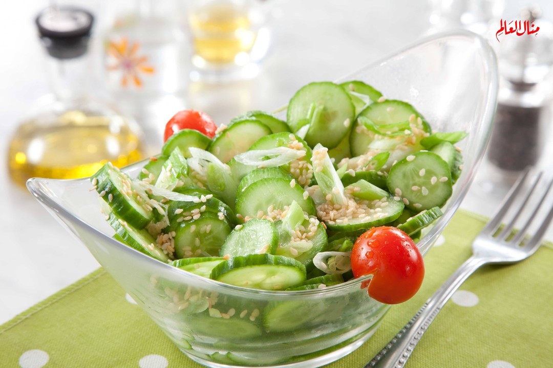 Cucumber Salad with Sesame and Vinegar