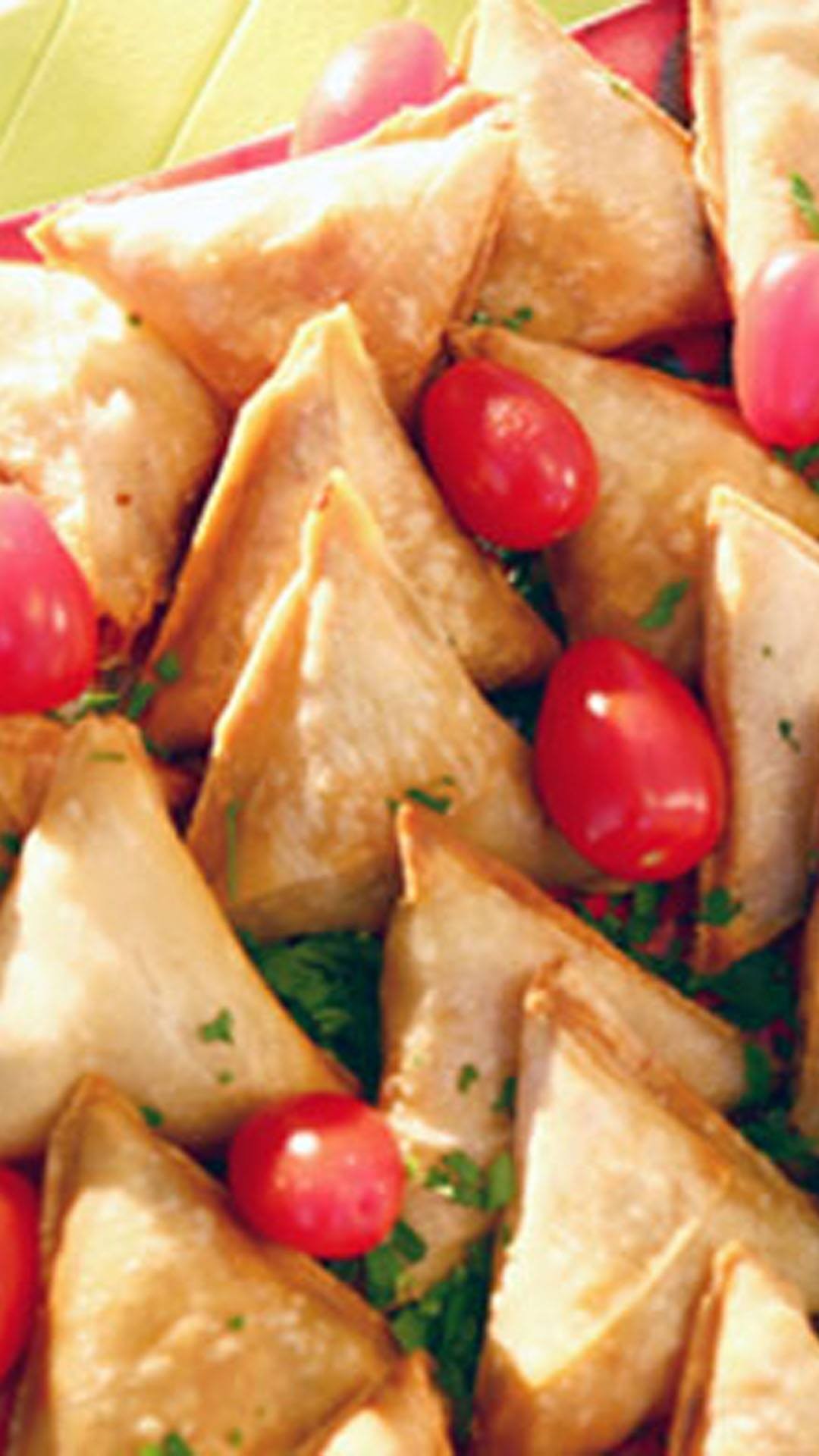 Chicken Sambusas with Bell Peppers